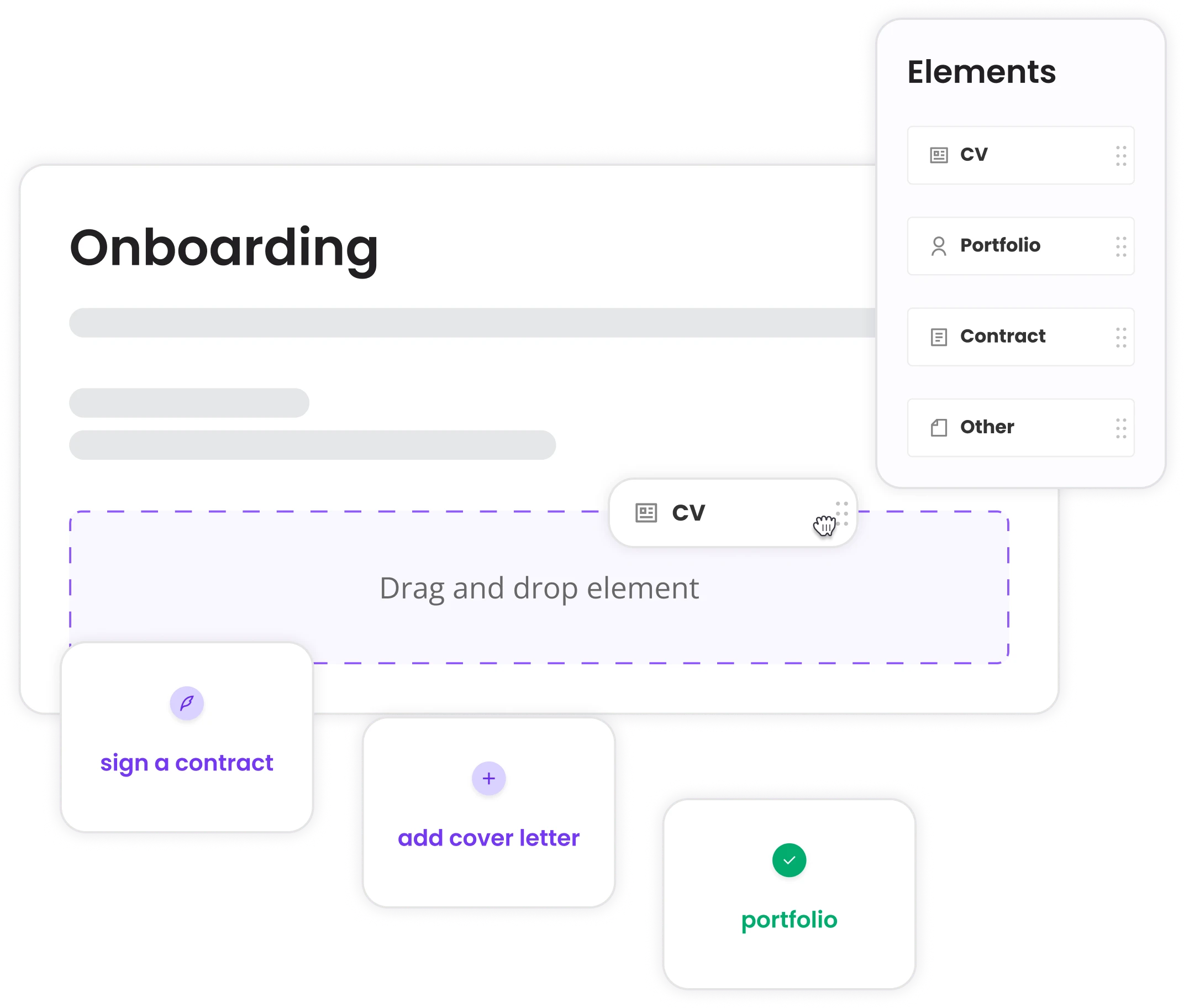 Automated onboarding contigent and freelancer management software